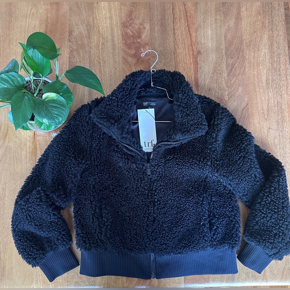 Zara Black Teddy Jacket 🖤